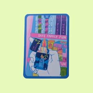 Der Turm Wasserdichte Vinyl Aufkleber - Cornerstore Tarot | 6,5x9cm