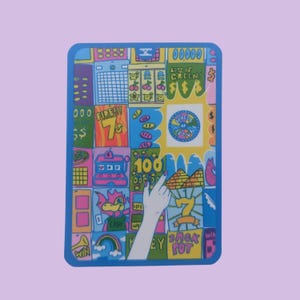 Pegatina de vinilo impermeable de La Rueda de la Fortuna — Cornerstore Tarot / 6,35 x 8,99 cm