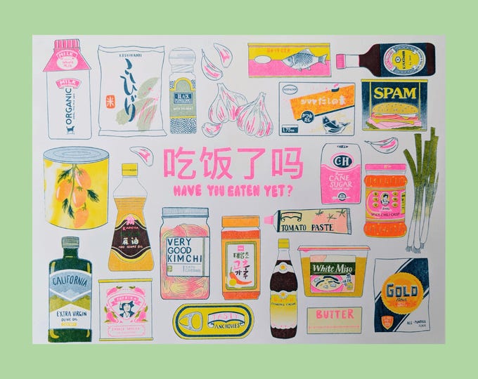 Have You Eaten Yet? 8.5"x11" | Risograph Print
