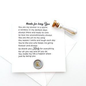 Merci d’être vous carte, carte d’anniversaire d’amitié, Personnalisé, Ami merci pour tout carte de poème pour elle, Cartes d’appréciation pour lui