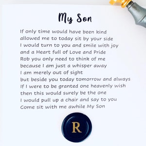 Tarjeta personalizada del cielo, tarjeta de cumpleaños para él, tarjeta de orgullo de ti, hijo, de papá y mamá