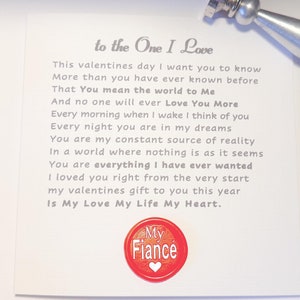 Biglietto di San Valentino per fidanzato, biglietto di San Valentino per il mio fidanzato, biglietto, poesia d'amore per fidanzato regalo di San Valentino per lui