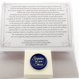 Seipence fortunati, Seipence per la tua scarpa, Ricordo del matrimonio della sposa, Seipence dello sposo, Qualcosa di vecchio regalo di nozze, Seipence di matrimonio