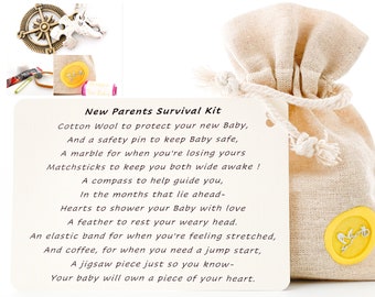 Kit de supervivencia de embarazo-único Divertido Novedad Regalo & tarjeta todo en uno