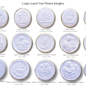 Intaglios X Large Grand Tour plaster bas reliefs