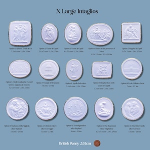 Intaglios X Large Grand Tour plaster bas reliefs