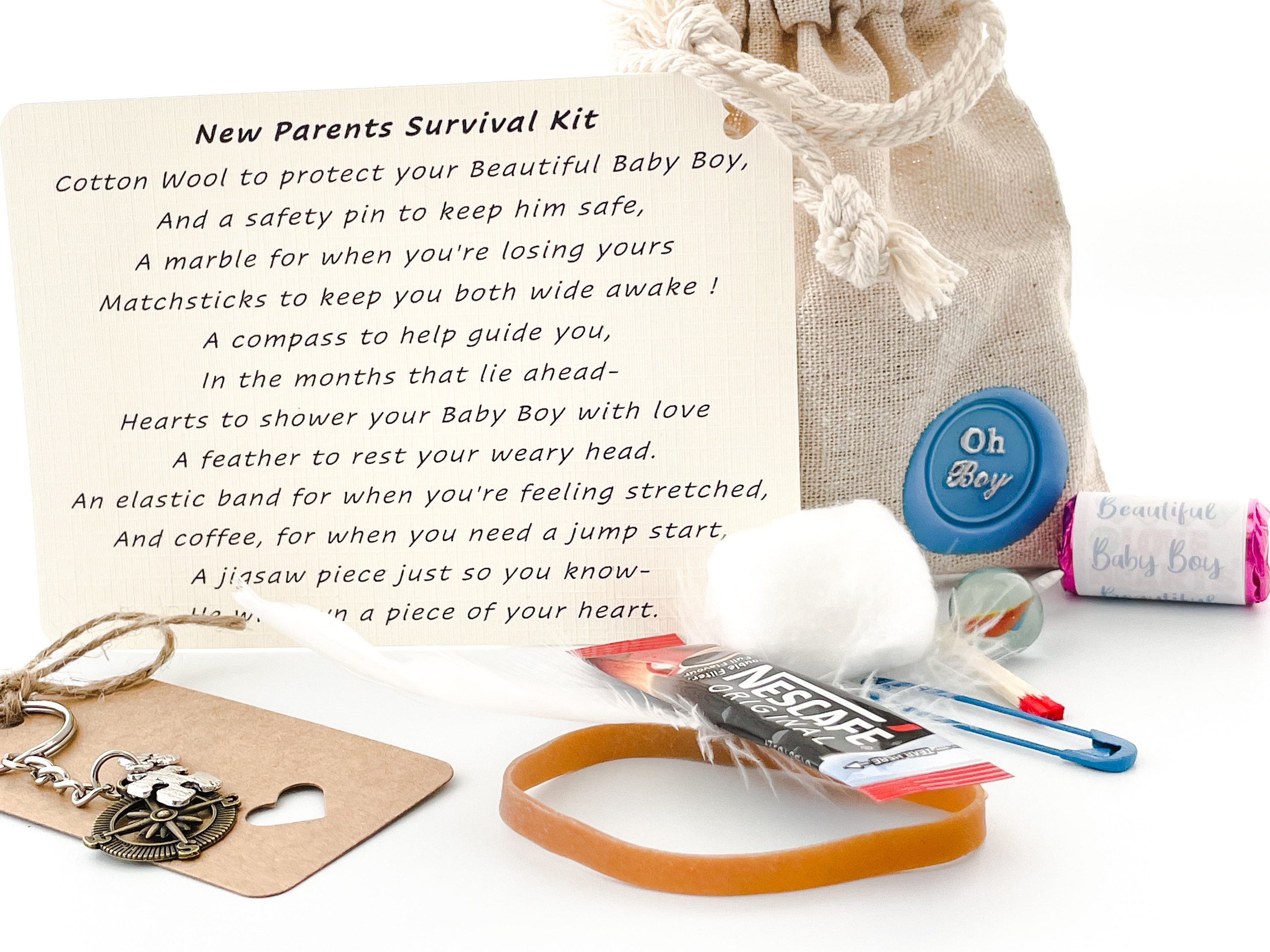 New Parent Survival Kit Little Bag of Love Gift for New Mom Etsy