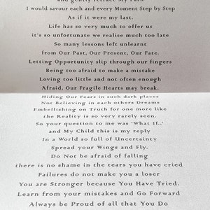 ¿Qué pasaría si...?, Tarjeta personalizada para hija de mamá y papá, Tarjeta de cumpleaños para hijo, Verso sentimental para él, Regalos de Memory Box para ella