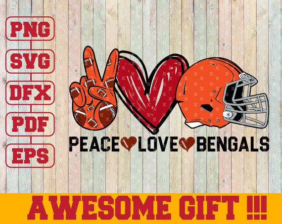 Free Free Peace Love And Football Svg