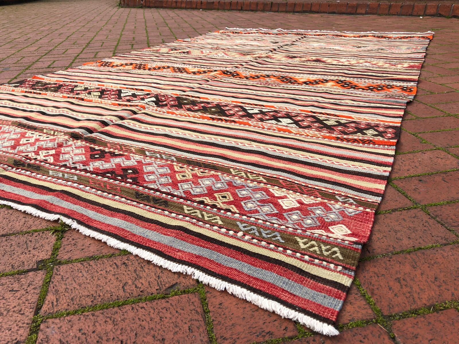 Red Kilim Brown Kilim Light Blue Kilim Striped Kilim Kilim Etsy