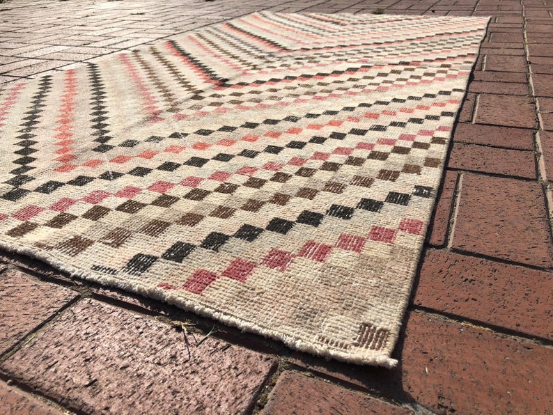 Turkish Rug Area Rug,Natural Carpet Anatolia Carpet 110x200 Cm Home Decor Living Room Carpet Handmade Rug 3.6x6.5 Ft Colorful Carpet