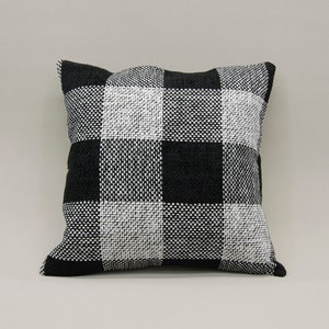 20” X 20” Pillow, Geometric Pillow, Black Pillow, White Pillow, Sofa Pillow, Bed Pillow, Oushak Pillow, Turkish Nomadic Pillow