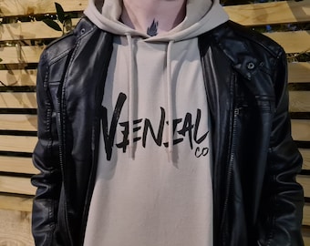 Glück? Unisex Hoodie/ Pullover Herren Damen Kleidung Skater Alternative traurig glücklich Smiley Sommer Kapuze