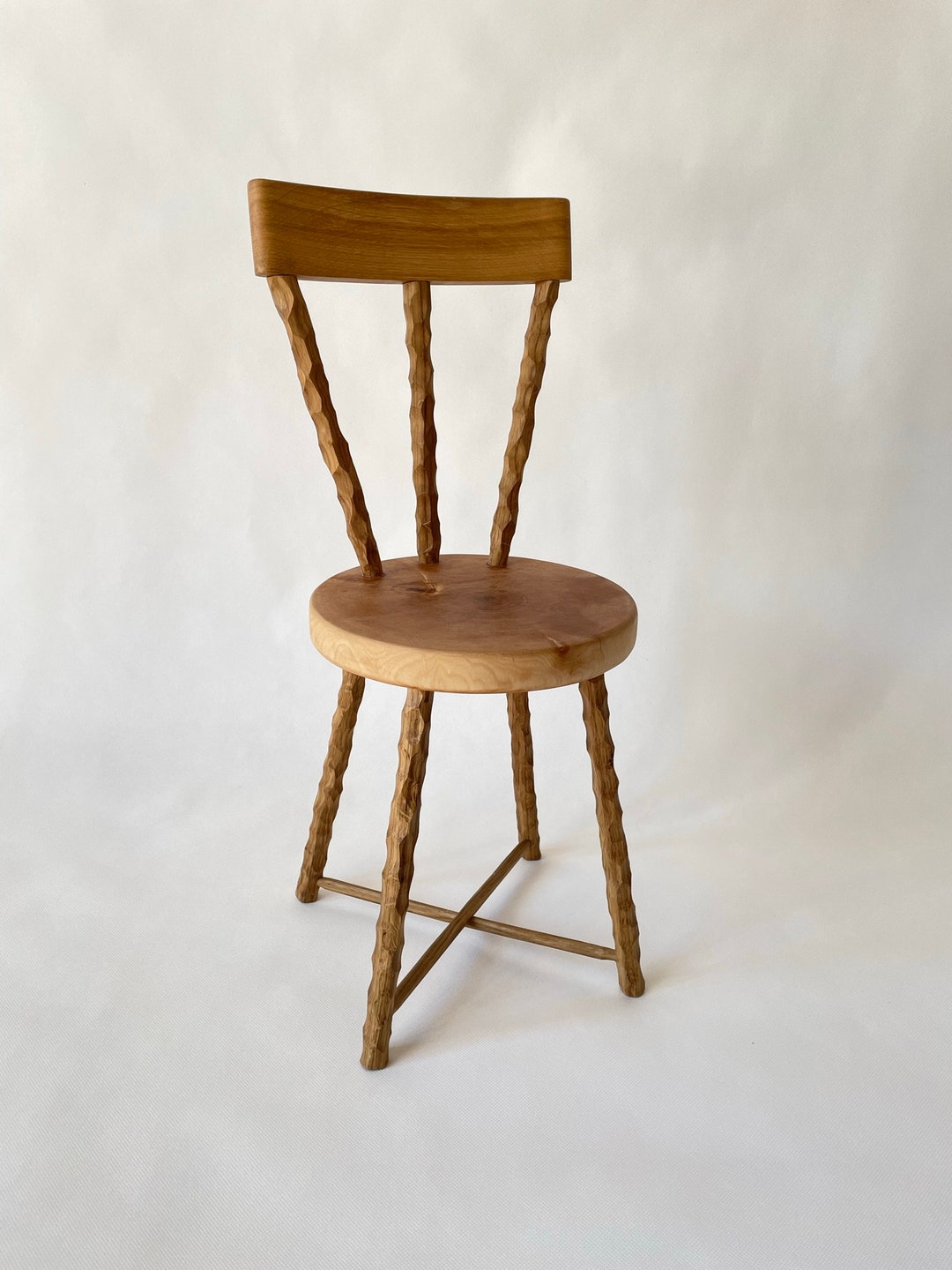 Wooden Children's Chair Handmade and Carved Etsy