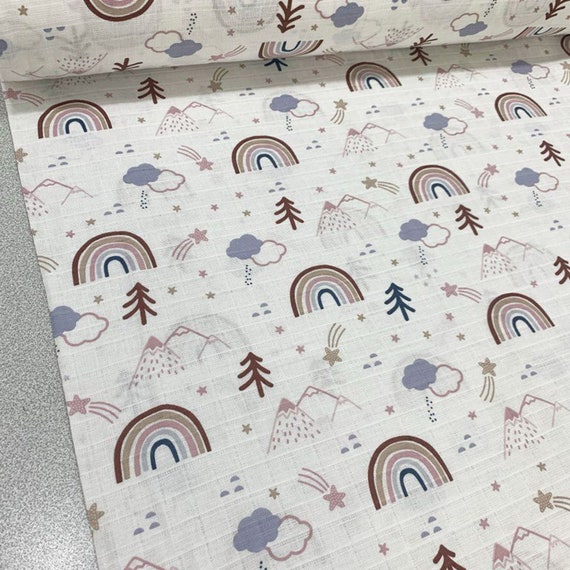 Baby muslin fabric by the yard clearance