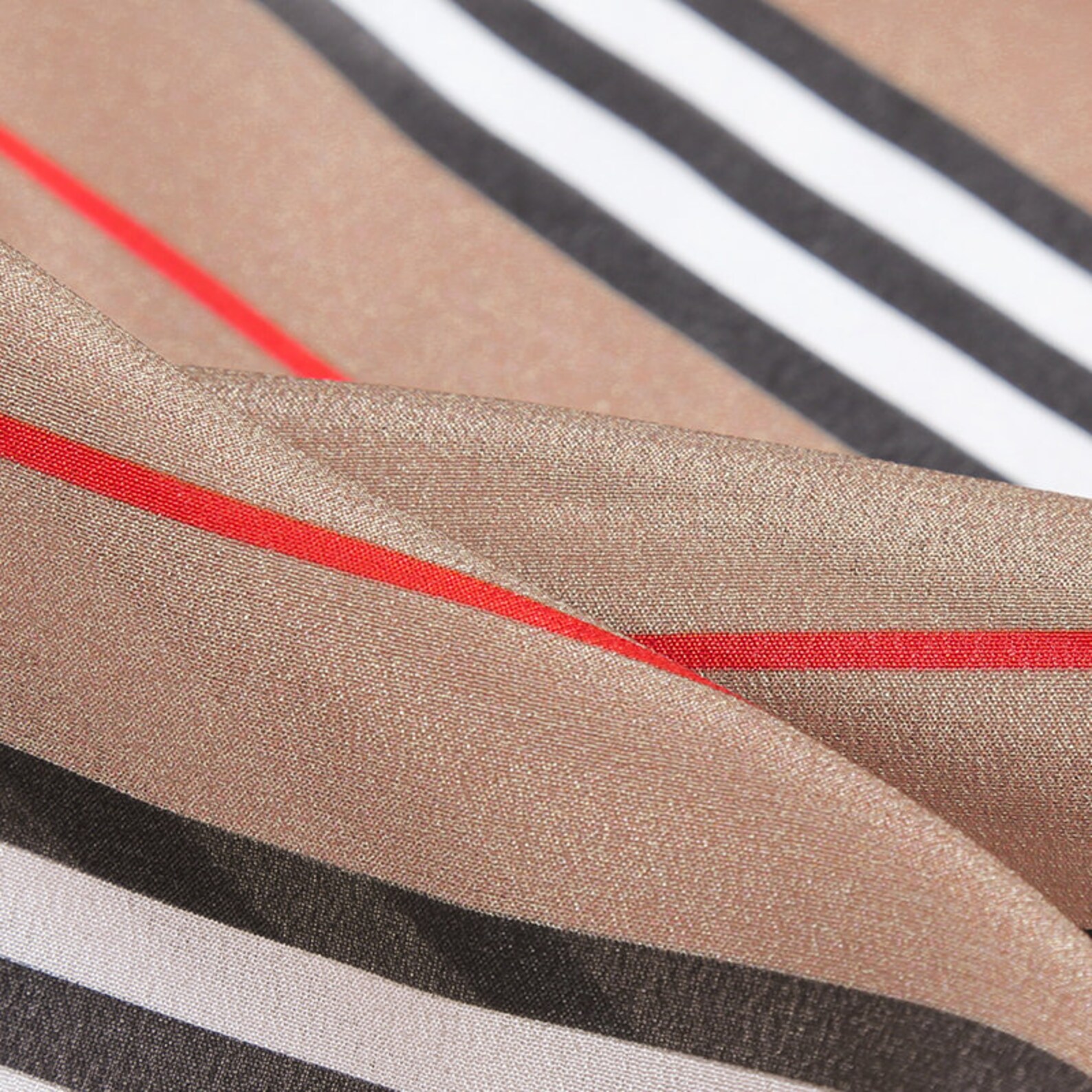 Highquality fabric line pattern printed fabric100 Silk Etsy