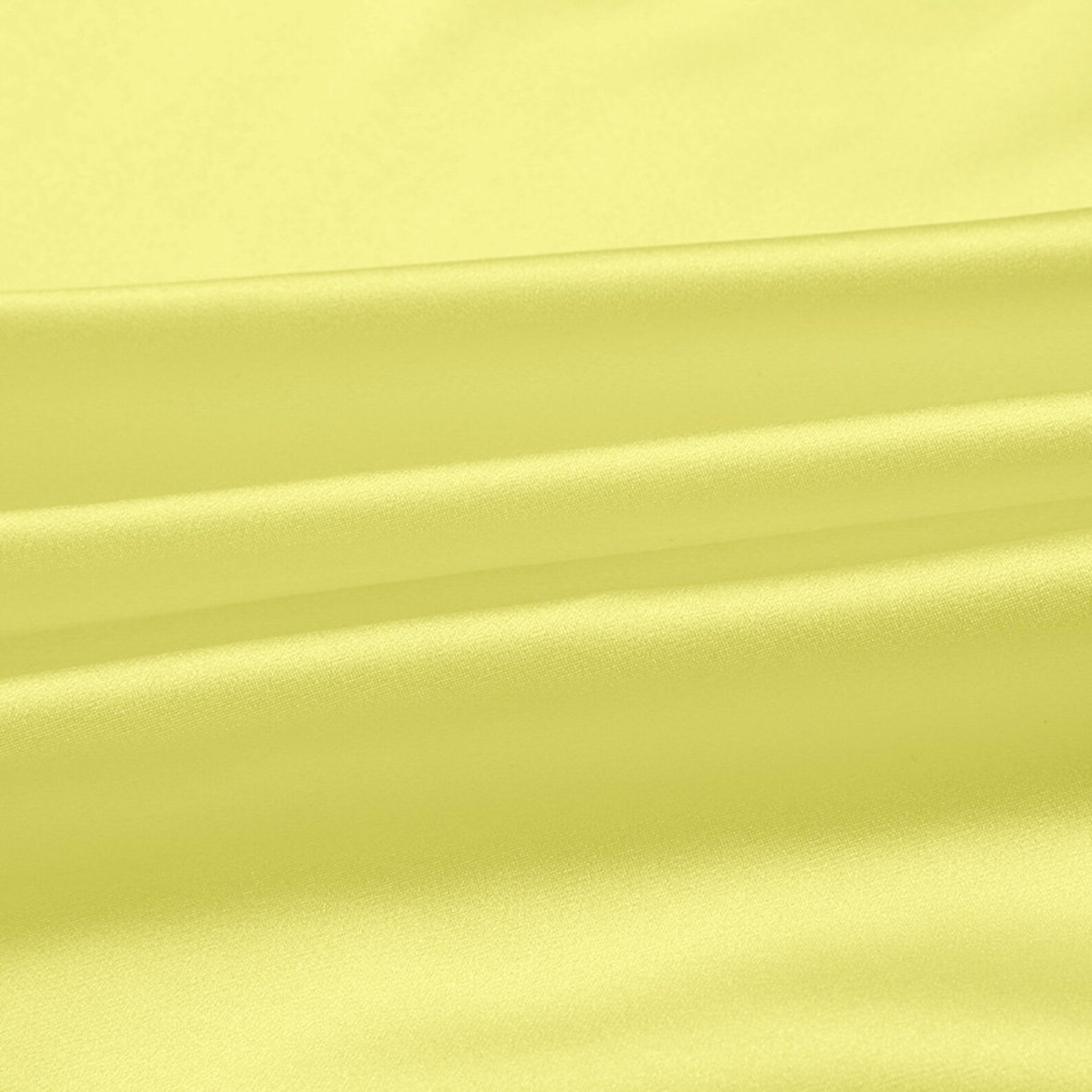 Pure Color Silk Light Yellow Fabric Stretch Silk Satin Designer Fabric