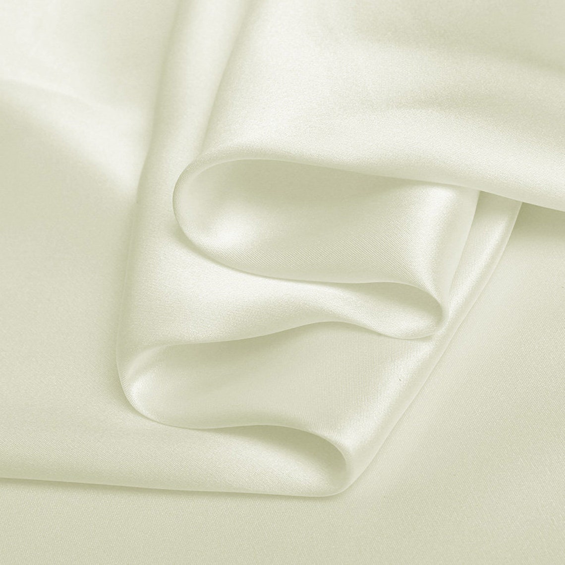 Pure Color Silk Milky White Fabric Stretch Silk Satin Designer Etsy