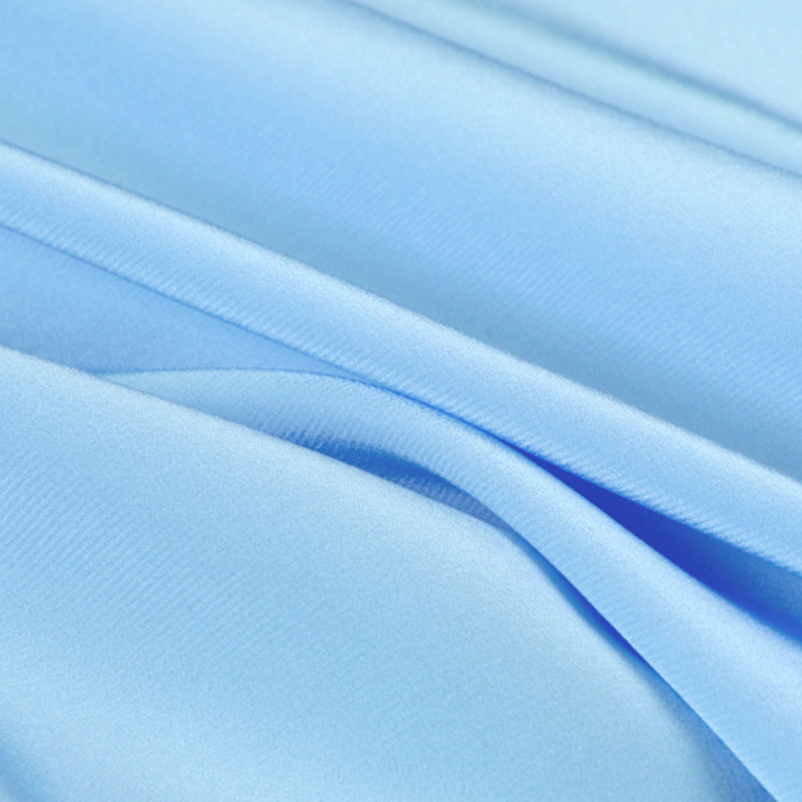 Pure Silk Light Blue Fabric 100 Silk Crepe De Chine Fabric Width 44