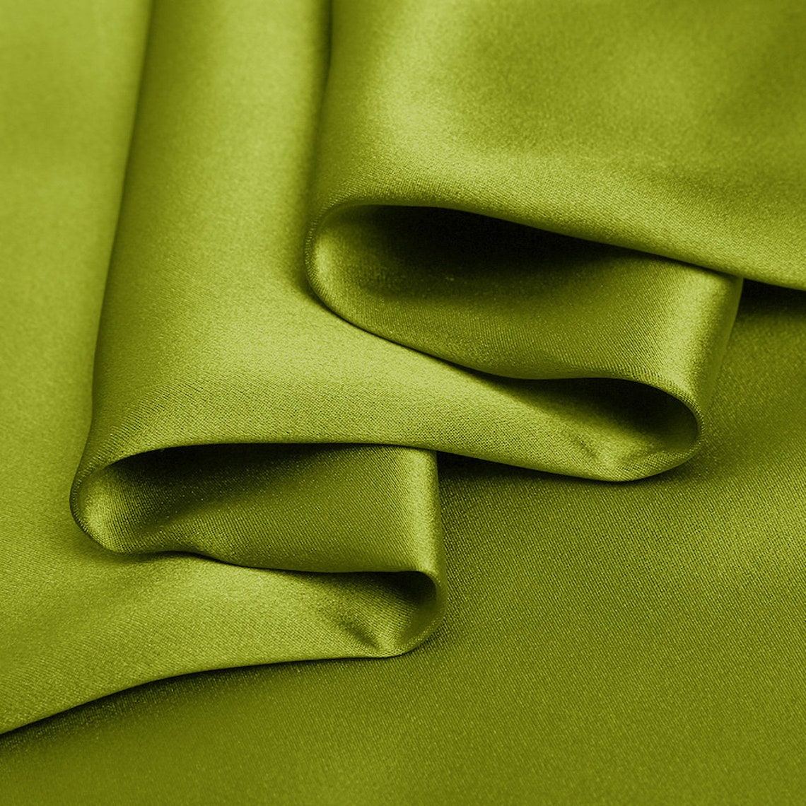 Pure Silk Dark Grass Green Fabric Stretch Silk Satin Designer Etsy
