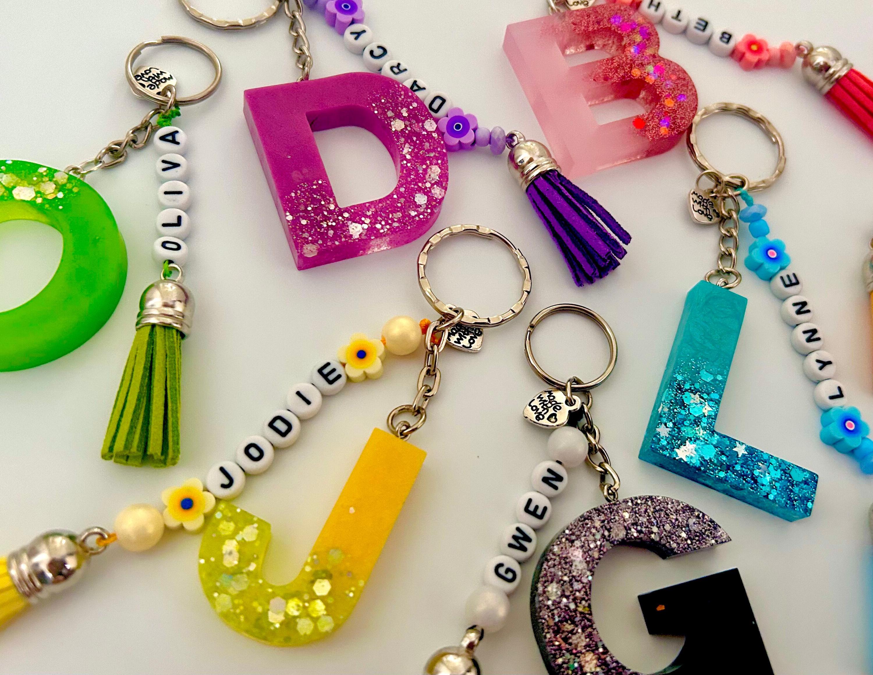 Portachiavi Personalizzato Con Lettera Iniziale - Regalo Elegante Per Donne - Ideale Per Compleanni, San Valentino E Ricorrenze