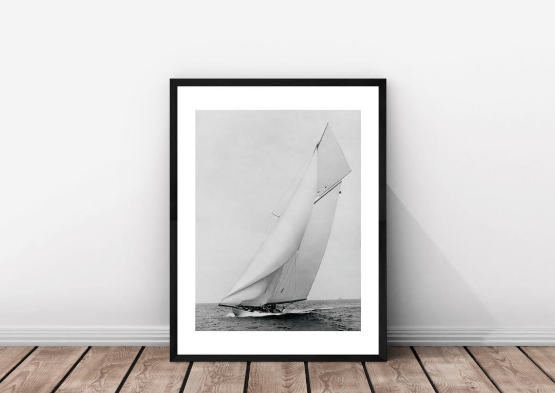 Framed Vintage Photography Print, Premium Wall Decor, Black and White