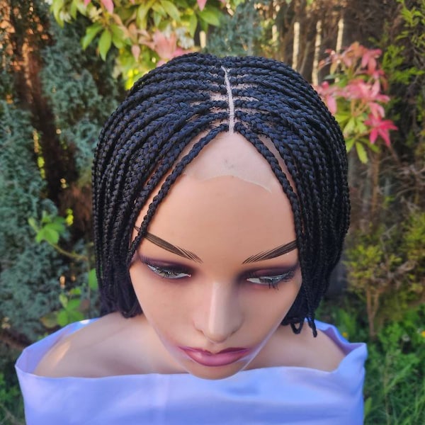 Nina Full box braid for African women, braided wig for black women, 100% handmade box braid, black box braid, cheap box braid, 26inches long
