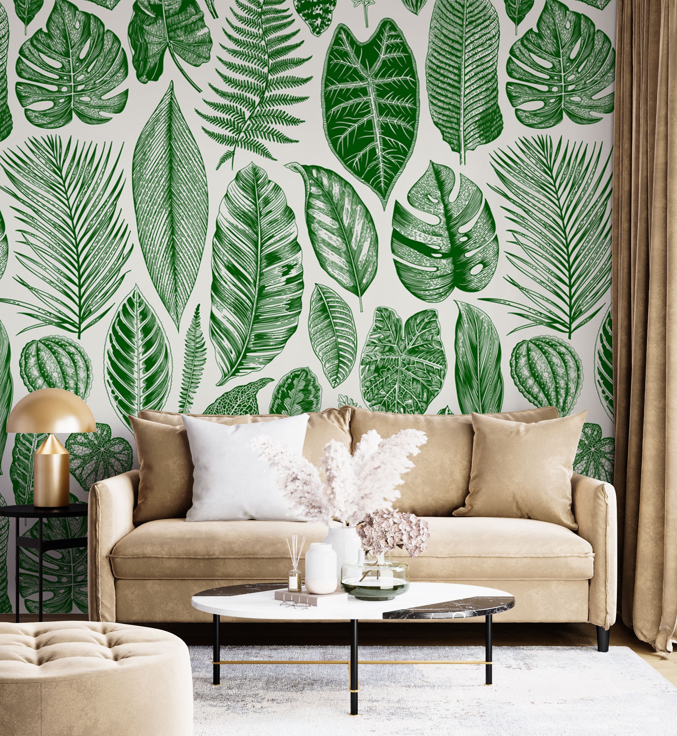 Runa Art Photo Wallpaper, 396 X 280 Cm, 3D Tropical Plant, Non-Woven - View #6