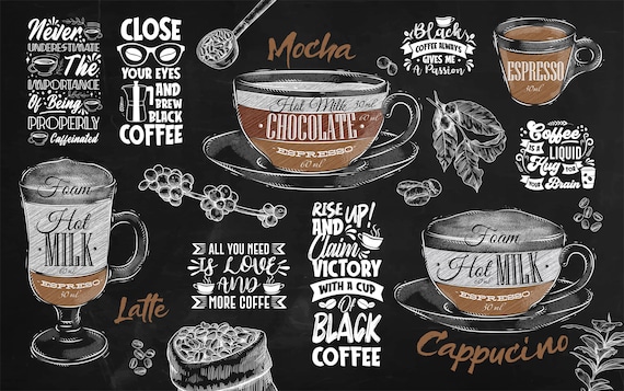 Hình ảnh mẫu menu cafe đơn giản đẹp ấn tượng bắt mắt nhất
