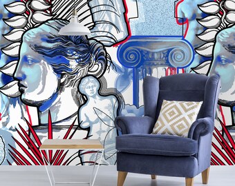 Venus Statue Wallpaper: Renaissance Peel and Stick Wall Mural