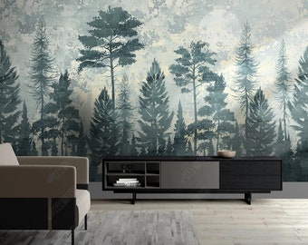 Forest Landscape Tree Silhouette Wallpaper