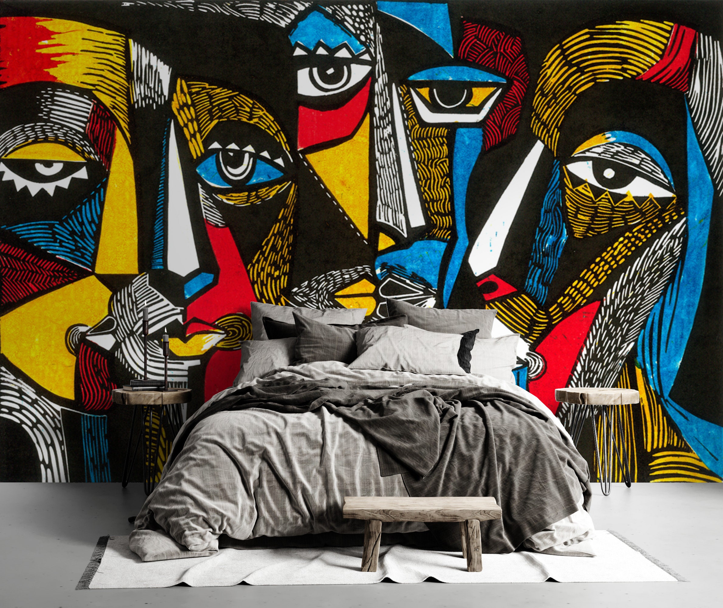 Modern Cubism Wallpaper