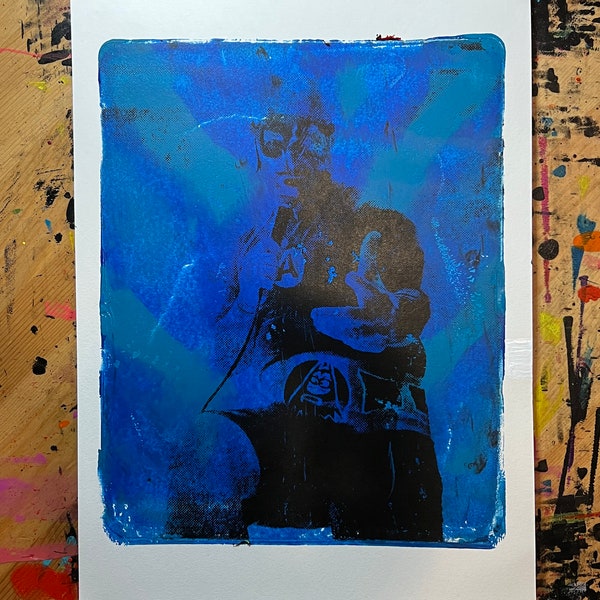 Aquabats Gel Print Monoprint