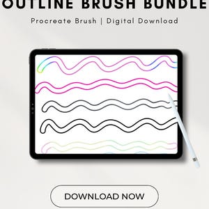 Outline Brush Bundle Procreate