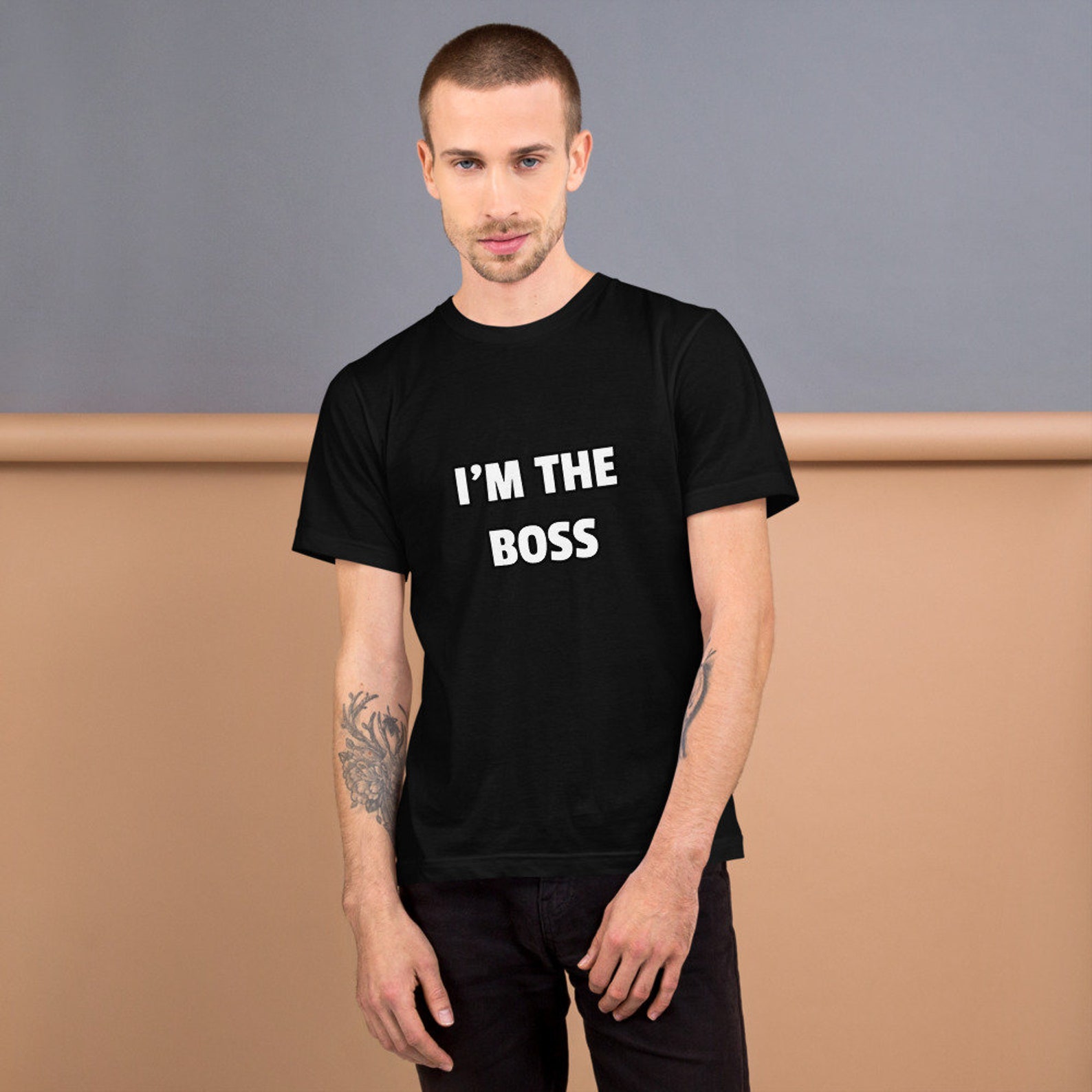 I'm The Boss T Shirt Mens Unisex Funny Joke Comedy Etsy