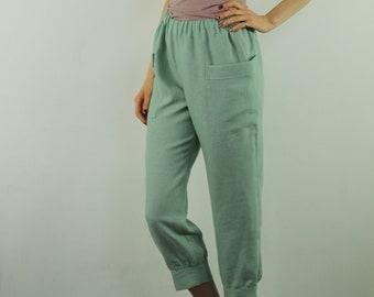 Made to order linen pants/ Women pants/ Linen pants with pockets/ Casual pants/ Elegant pants/ Summer pants/ Linen cropped pants