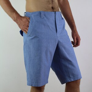 Made to order/ Linen shorts for men with side pockets/ Men's shorts/ Pants for men/ Casual shorts/ Linen men's trousers image 1