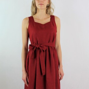 Made to order linen dress/ midi dress/ Linen long dress/ Linen summer dress/ Linen elegant dress/ Linen sleeveless dress