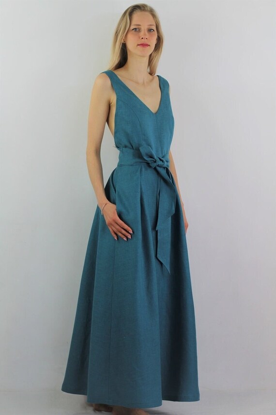 long tie dye dress Long Sleeve Tie Dye Maxi Dress by Nuichan main image 1