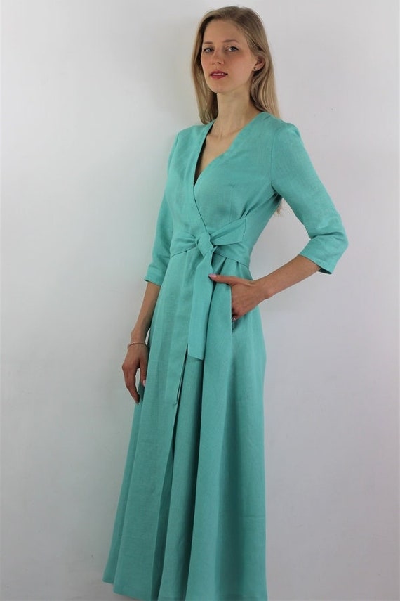 casual maxi wrap dress WPPGONE Maxi Wrap Dress for Women V Neck Short Sleeve Summer Boho Tie Waist Flowy Dresses Fashion Holiday Vacation Travel Sundress Beach Wear Casual Elegant Flattering Outfit