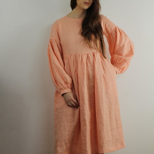 casual dress with buttons down the back Button Back Dress