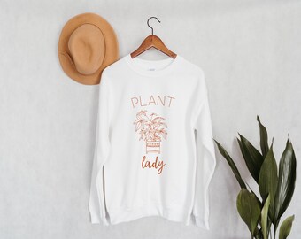 Plant Lady Crewneck Sweatshirt | Houseplant Shirt | Plant Shirt | Gardening Shirt | Gift For Gardener | Garden Shirt | Plant Mom | Flowers