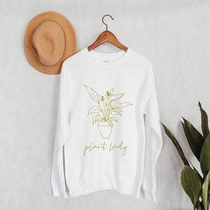 Plant Lady Crewneck Sweatshirt | Plant Lover | Plant Mom | Houseplant Shirt | Garden Shirt | Gift For Gardener | Crazy Plant Lady | Flowers