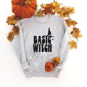 Basic Witch Crewneck Sweatshirt | Halloween Sweatshirt | Funny Halloween | Witch Shirt | Gift For Halloween Lover | Funny Witch