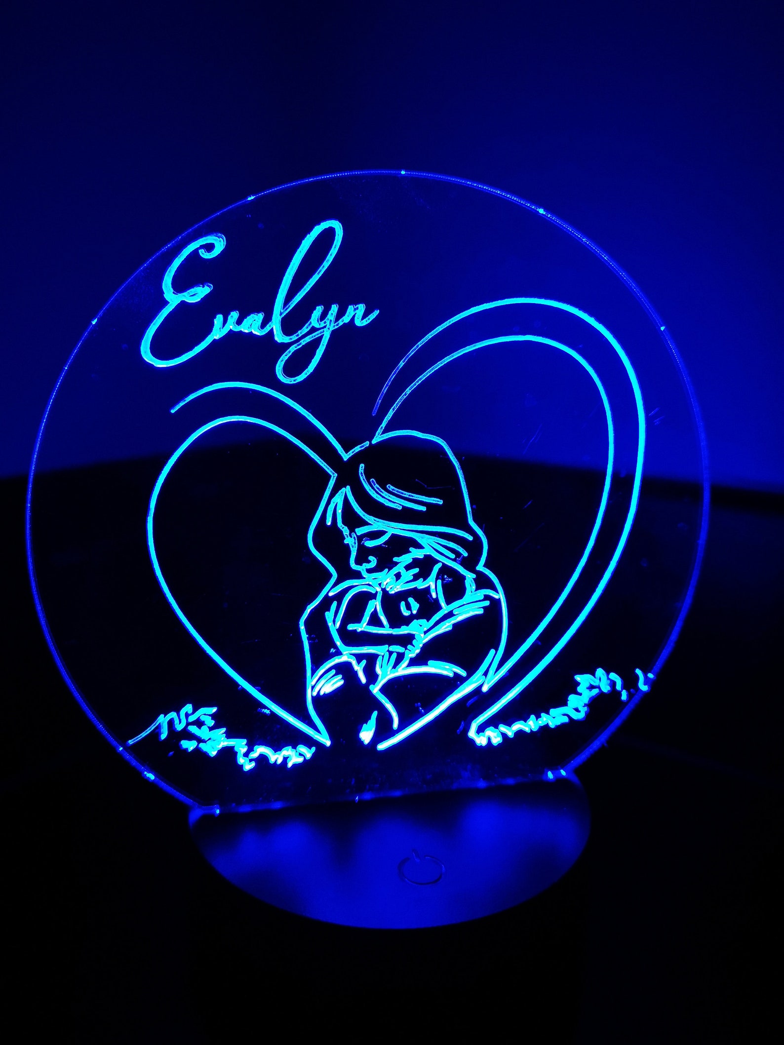 Acrylic Light Personalised Light Bespoke Light Light Etsy