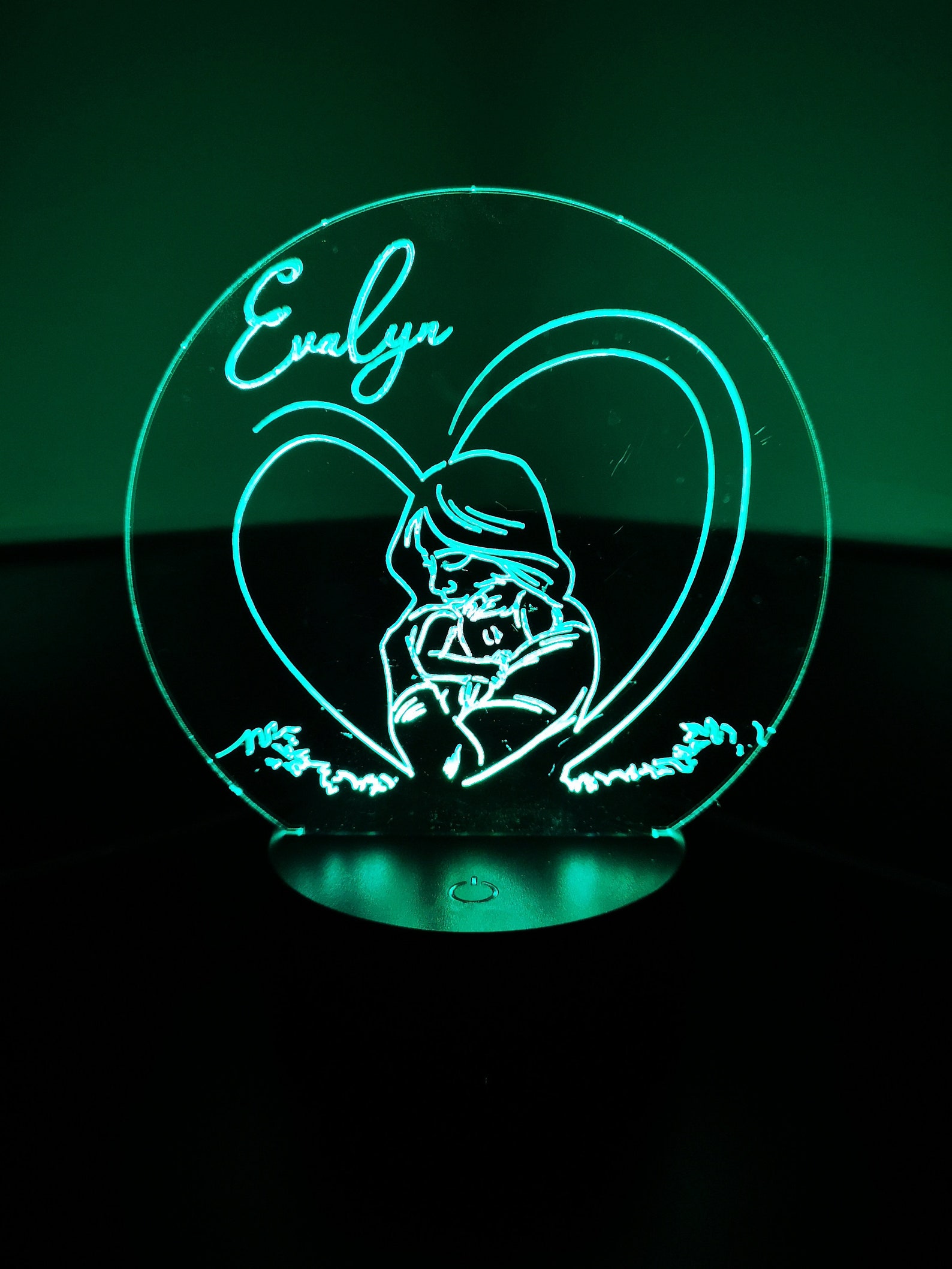 Acrylic Light Personalised Light Bespoke Light Light Etsy