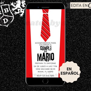Rebelde Invitación, Invitación de Rebelde de Fiesta de Cumpleaños, RBD Cumpleaños