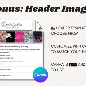 Editable Bachelorette Party Planning Questionnaire, Bridesmaid ...