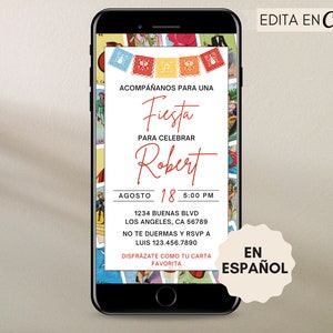 Loteria Invitación, Fiesta de Cumpleaños de Lotería, Loteria Espanhola, Aniversário Mexicano Loteria Fiesta, Modelo de Convite, Convite Digital