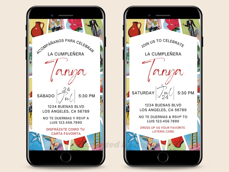 Loteria Birthday Party Invitation Lotería Fiesta Invite - Etsy